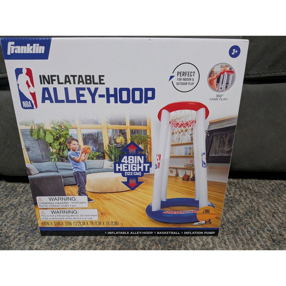 Franklin Sports NBA Inflatable Alley-Hoop Basketball Set 48 Inch 66105